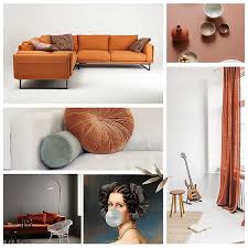 Cosy Living Room With Burnt Orange Sofa