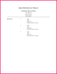 Sample Reference Page For Resume   sample resume format florais de bach info