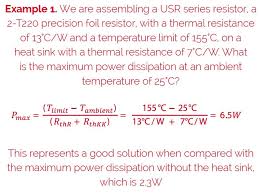 Power And Heat Sink Dimensioning
