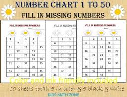 Missing Numbers To 50 Worksheets For Kindergarten Preschool Worksheets