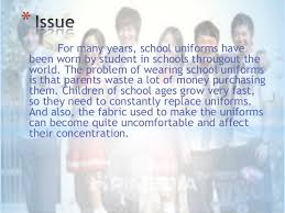 The United States Public School Systems School Uniform Benefit or  Distraction of Liberty  Terrorism in pakistan essay