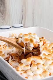 caramelized yams with marshmallows