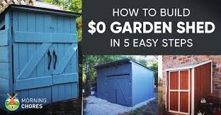 How To Build A Free Garden Storage Shed