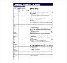 57 cleaning schedule templates pdf
