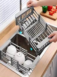 1pc stainless steel sink drying rack