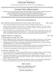 Customer Service Resume Sample Customer Service Representative   Chronological 