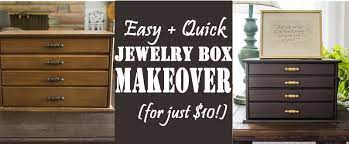 before after 10 jewelry box makeover