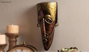 Multicolour Metal Decorative Wall Mask