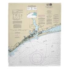 Breakwater Bay Marte Swansboro Nc Nautical Chart Throw
