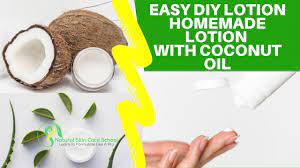 easy diy homemade lotion with coconut