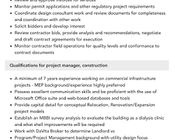 Image of Construction Project Manager job description