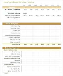 Home Budgeting Worksheets Budget Sheet Template Free Updrill Co