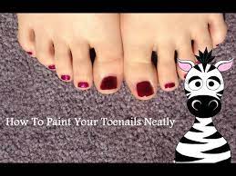 how to paint your toenails neatly you