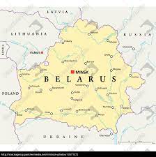 Карта достопримечательностей go to belarus. Belarus Politische Karte Lizenzfreies Foto 13571372 Bildagentur Panthermedia