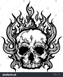 You will be able to down load these picture, click download image and save image to your cell phone. Skull On Fire With Flames Vector Illustration Girly Skull Tattoos Skull Coloring Pages Skull Stencil