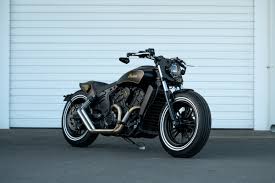 sleek sharp indian scout bobber by