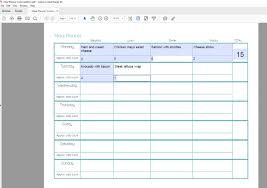 Customizable Blank Meal Planner Step Away From The Carbs