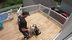 how to sand a deck prep before stain