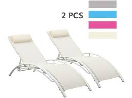 Outdoor Patio Lounge Chairs Set Of 2
