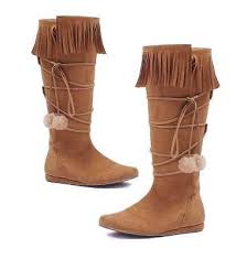 Brown Moccasins Indian Disney Pocahontas Halloween Costume Boots Shoes Womans Ebay