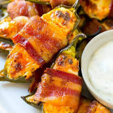 bacon wrapped jalapeno poppers dinner