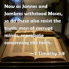Image result for james and jambres in the bible