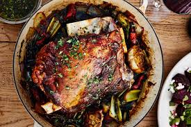 slow roasted lamb shoulder with