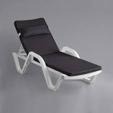 White Stacking Adjustable Resin Chaise
