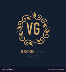 initial letter vg creative elegant logo