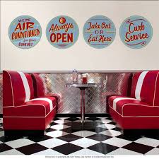 Diner Advertisement Wall Decal Set