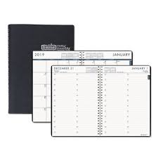 24 7 Daily Appointment Book Monthly Planner 7 X 10 Black For