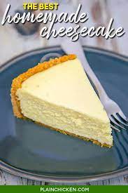 the best homemade cheesecake plain