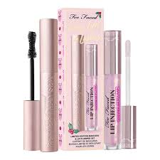 too faced y lips lashes makeup set