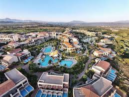 Your dream costa navarino beach hotel is ready for you. Navarino7 The Westin Resort Costa Navarino Aerial Pool Decks Scape