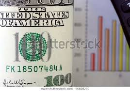 Financial Chart Us Currency One Hundred Stock Photo Edit