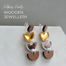 folksy finds wooden jewellery