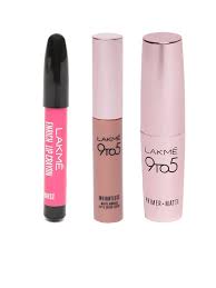 lakme set of lip crayon lipstick