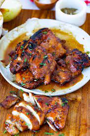 marinated smoked en thighs on the