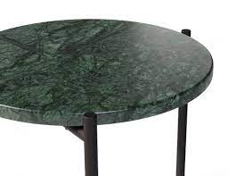 Round Green Marble Side Table