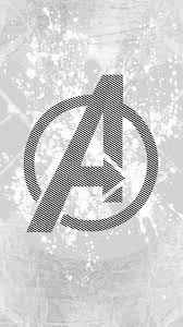 am04 avengers logo art hero white
