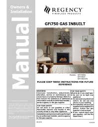 User Manual Regency Greenfire Gfi750