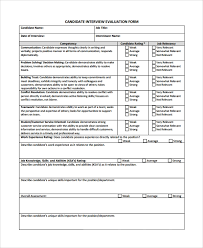 Sample Hr Evaluation Form 7 Documents In Pdf Word
