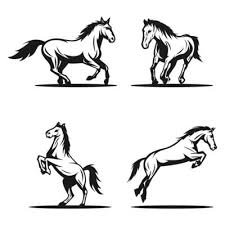 horse logo vector art graphics