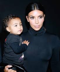 north west is the cutest makeup artist