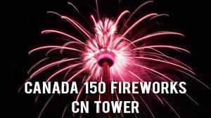 cn tower fireworks canada day 2017