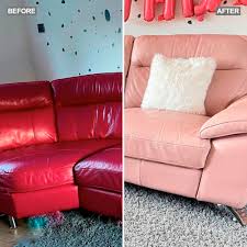 mum revs sofa using frenchic paint