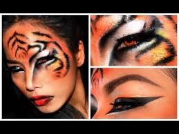 tiger halloween makeup look you