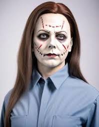 cosplay female michael myers face swap