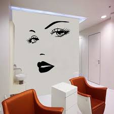 Beautiful Woman Face Beauty Salon Wall