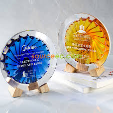 round glazed trophy corporate gifts